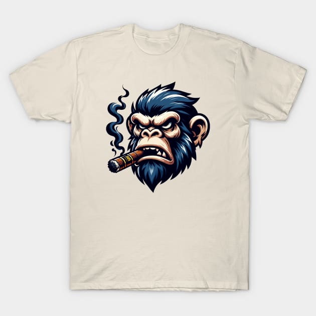 Ape smoking cigar T-Shirt by Art_Boys